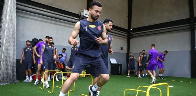 بازگشت سرخپوشان به تمرینات / تمرین صبح پرسپولیس در سالن بدنسازی +تصاویر