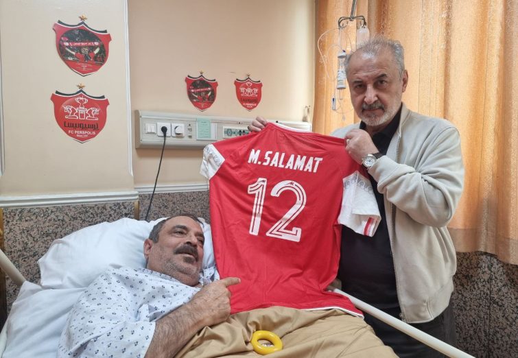 عیادت درویش از جانباز پرسپولیسی