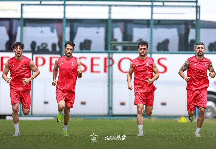 ادامه تمرینات پرفشار صبح پرسپولیس +تصاویر