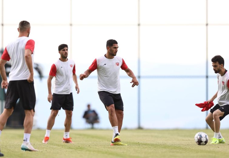 یک جلسه تمرین پرسپولیس قبل از بازی تدارکاتی