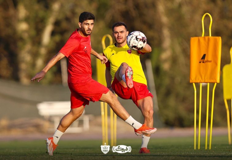 تمرین ۶۰ دقیقه‌ای پرسپولیس در نوبت عصر +تصاویر