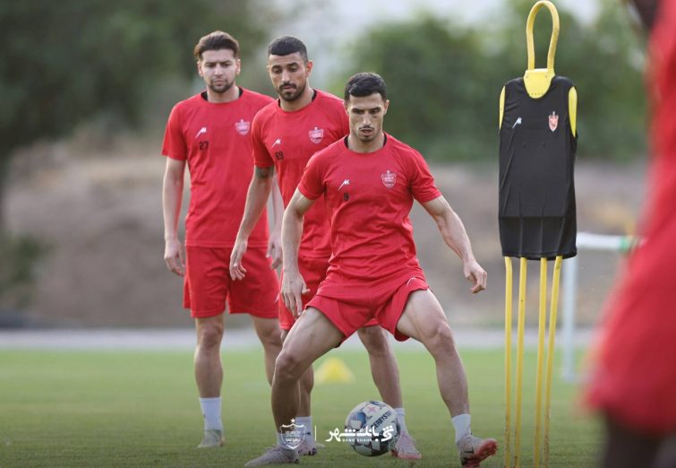 تمرین یکشنبه پرسپولیس / شکاری و پورعلی‌گنجی بدون مشکل تمرین کردند +تصاویر