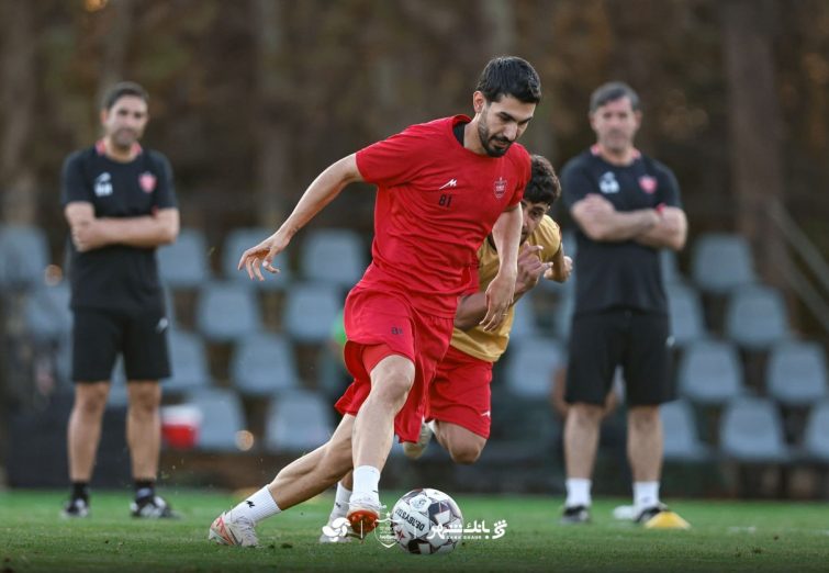 تمرین ۹۰ دقیقه ای پرسپولیس بعد از یک روز استراحت / براجعه برگشت +تصاویر