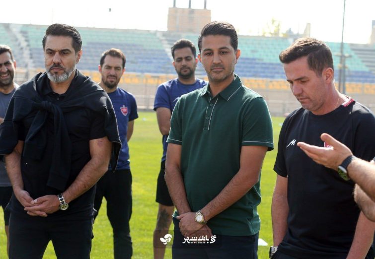تقدیر و خداحافظی از خانبان در تمرین پرسپولیس / مراسم روز مربی +تصاویر