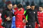 هافبک پرسپولیس بعد از بازی راهی بیمارستان شد