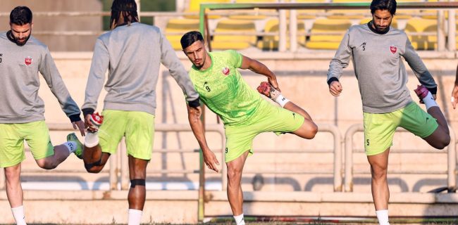 آخرین تمرین پرسپولیس پیش از بازی استقلال خوزستان +تصاویر