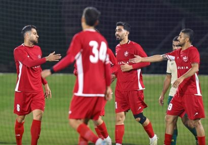 طوفان تیم اوسمار با گلباران تیم قطری +تصاویر