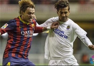 پیروزی لاس‌پالماس مقابل بارسلونا با حضور ۴۵ دقیقه‌ای شجاعی